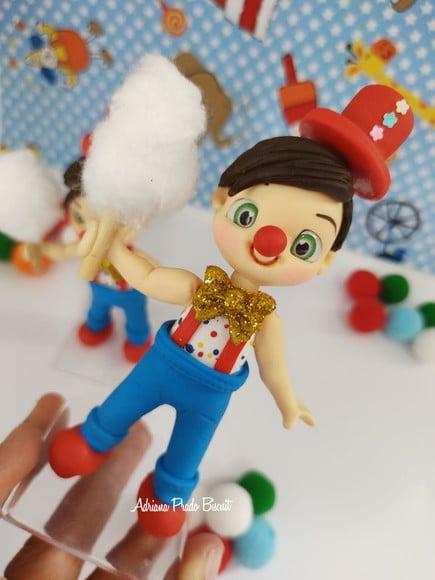 Apliques em Biscuit Circo Menino