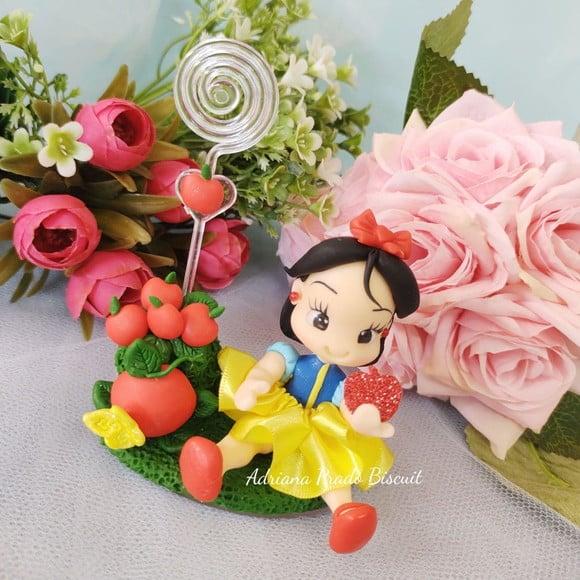 Porta Recado Tema Branca de Neve Biscuit