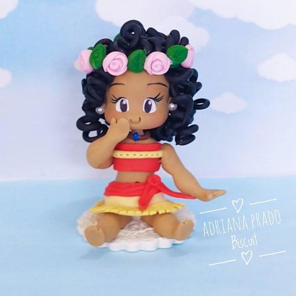 Aplique em Biscuit Moana