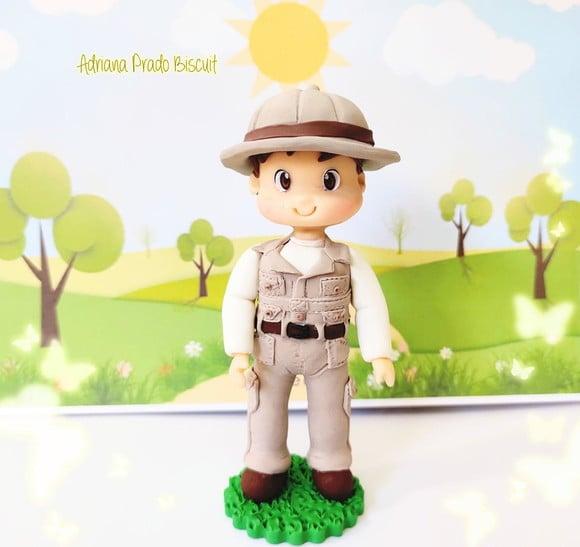 Topo de Bolo Safari