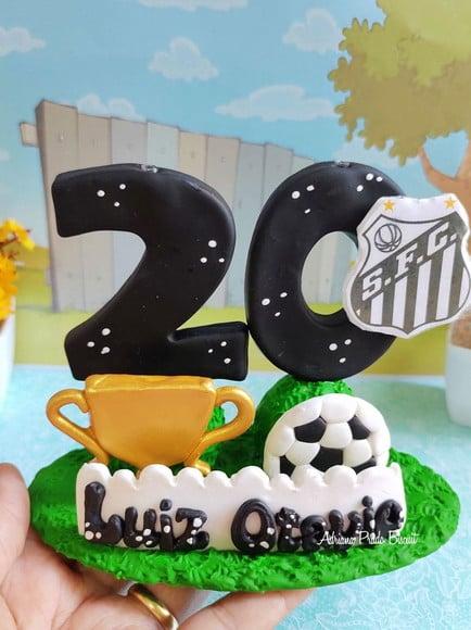 Vela em Biscuit Futebol