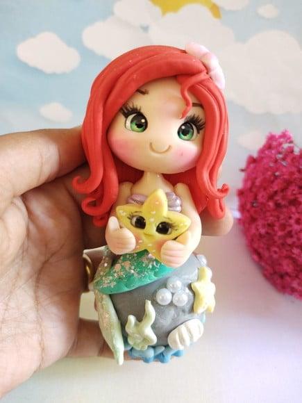 Apliques em Biscuit Lembrancinhas Sereia