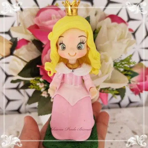 Lembrancinha em Biscuit Princesa Aurora