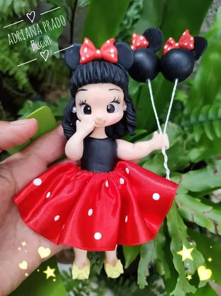 Lembrancinha em Biscuit Personalizado Minnie