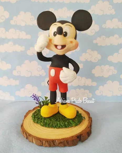 Centro de Mesa Mickey em Biscuit
