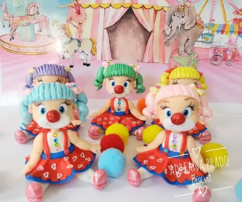 Lembrancinhas em Biscuit Circo Menina