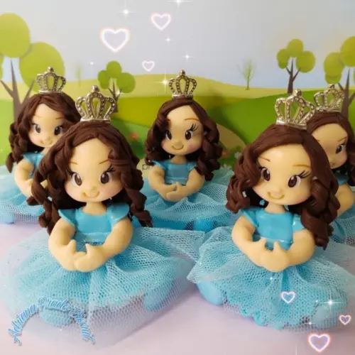 Lembrancinhas Cinderela em Biscuit Personalizado