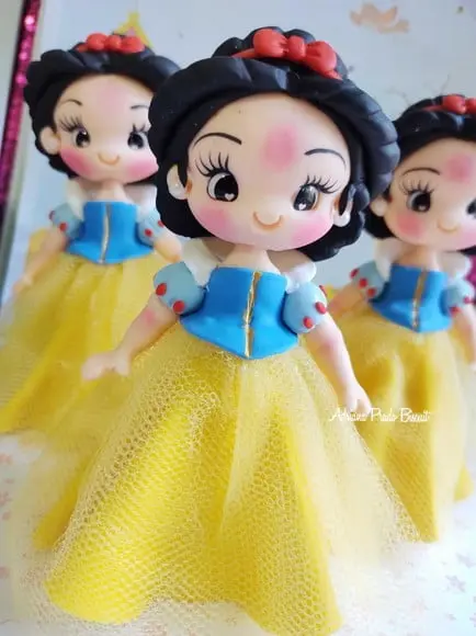 Lembrancinhas em Biscuit das Princesas