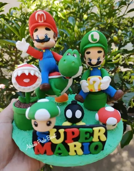 Topo de Bolo Super Mario Bros