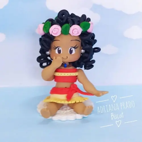 Aplique em Biscuit Moana