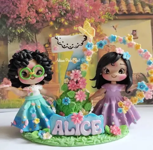 Topo de Bolo Personalizado Tema Encanto