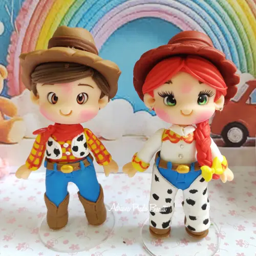 Apliques lembrancinhas em biscuit toy story