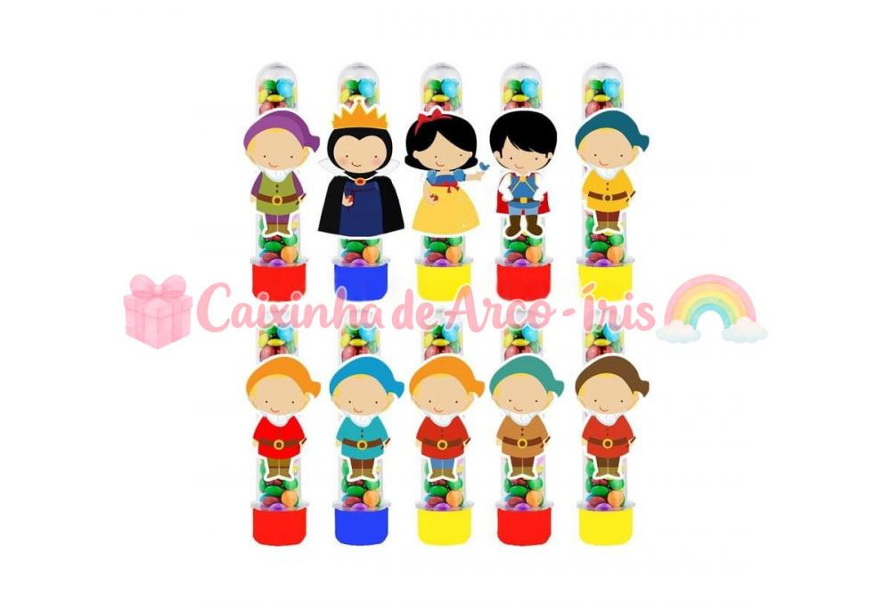 Apliques para Tubetes: Branca de Neve Cute