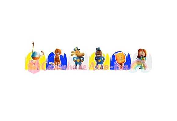 100 Forminhas / Toppers: o Homem-cão