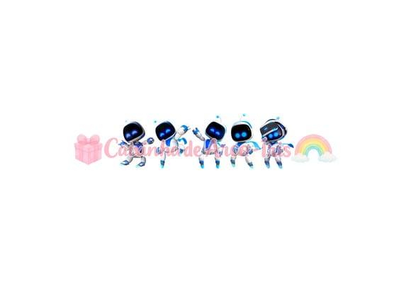 100 Mini Apliques 3,5cm: Astro Bot