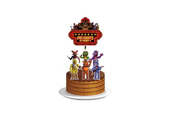 Topo de Bolo - Five Nights At Freddy's