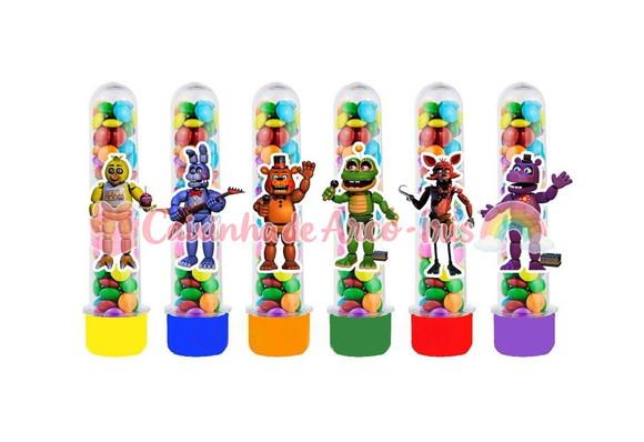 Tubetes com Apliques 3d: Five Nights At Freddy's