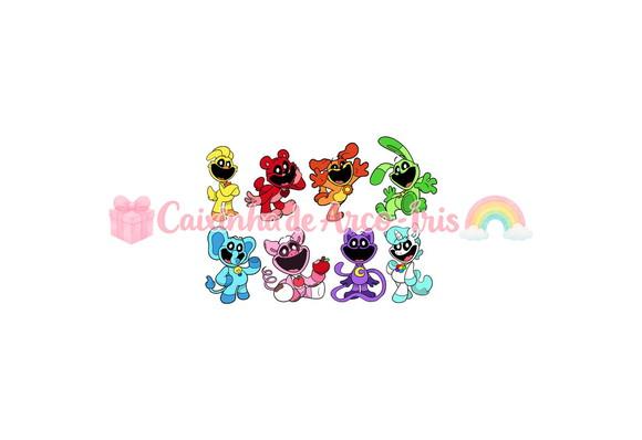 100 Mini Apliques 3,5cm: Smiling Critters