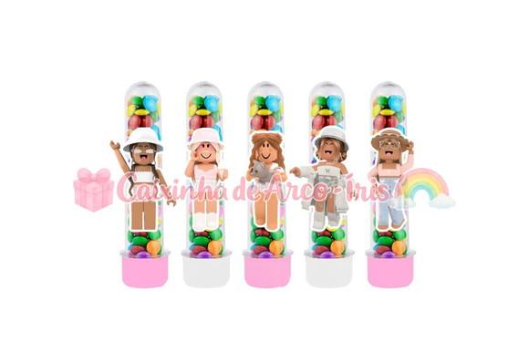 Apliques para Tubetes: Roblox Menina