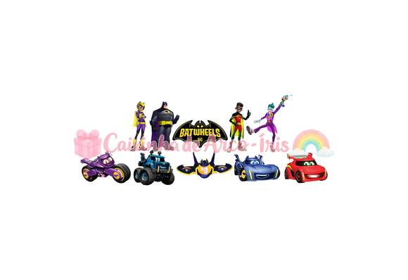 100 Mini Apliques 3,5cm: Batwheels