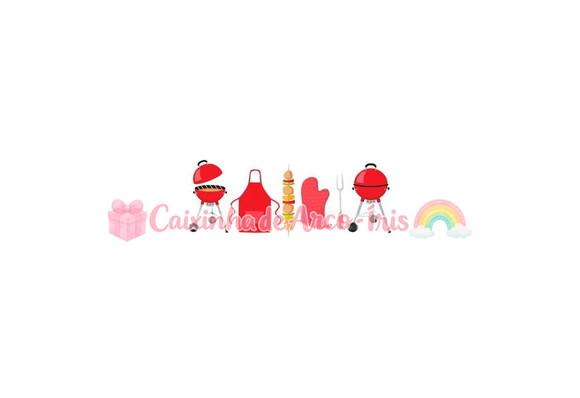 100 Mini Apliques 3,5cm: Churrasco