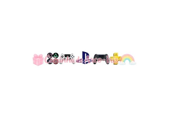 100 Mini Apliques 3,5cm: Playstation