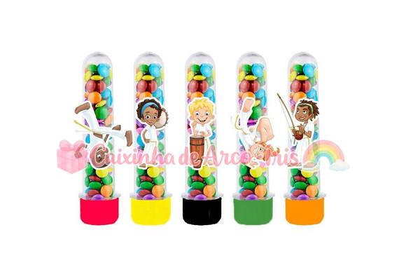Tubetes com Apliques 3d: Capoeira