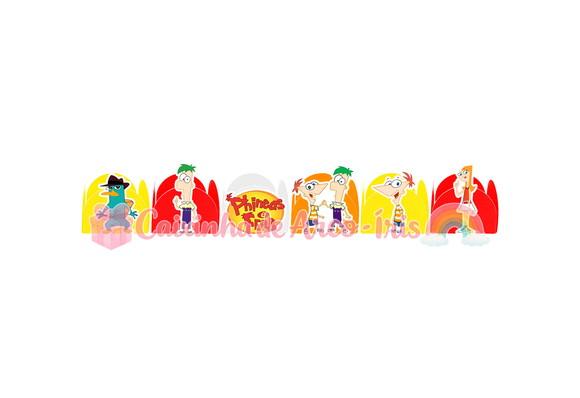 100 Forminhas / Toppers: Phineas e Ferb