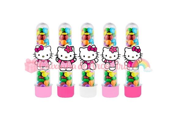 Tubetes com Apliques 3d: Hello Kitty