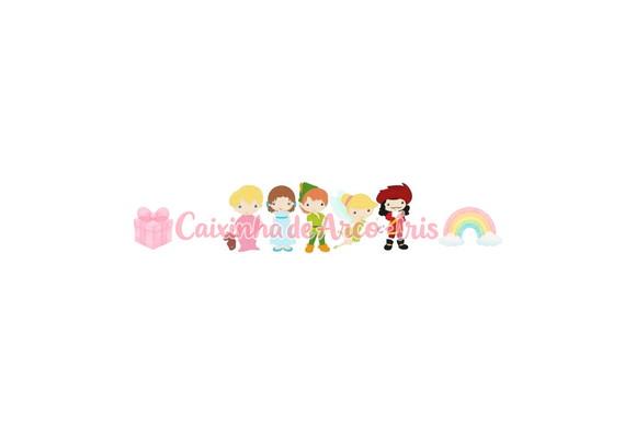 100 Mini Apliques 3,5cm: Peter Pan