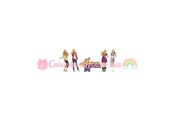 100 Mini Apliques 3,5cm: Hannah Montana