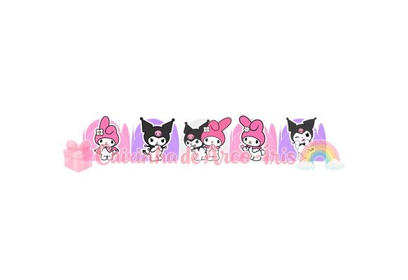 100 Forminhas / Toppers: My Melody e Kuromi