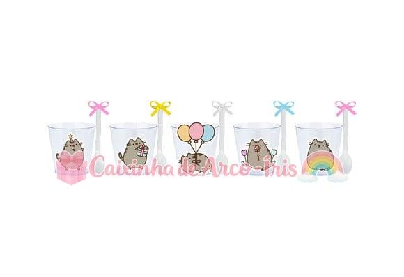 Copinhos com Colherzinhas: Gato Pusheen