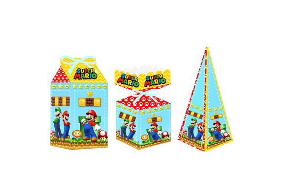 Caixa Milk / Meia Bala / Pirâmide - Super Mario Bros