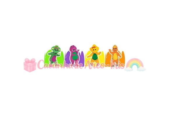 100 Forminhas / Toppers: Barney