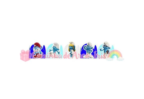 100 Forminhas / Toppers: Smurfs