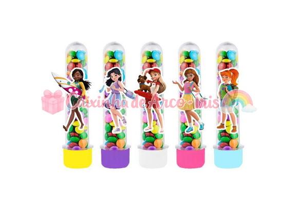 Tubetes com Apliques 3d: Lego Friends Meninas em Missão