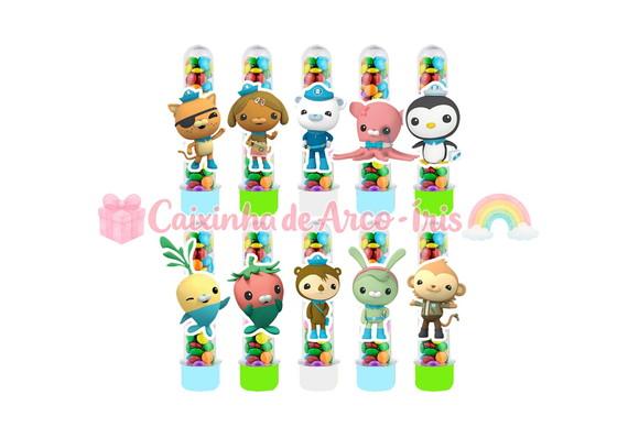 Tubetes com Apliques 3d: Octonautas