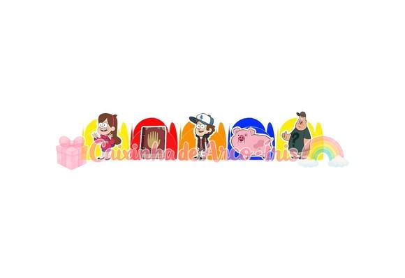 100 Forminhas / Toppers: Gravity Falls