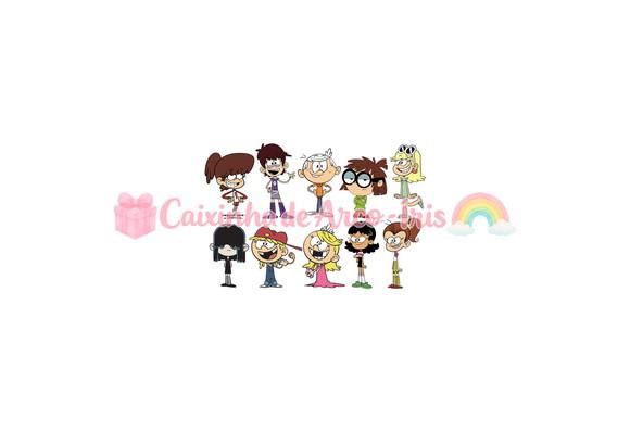 100 Mini Apliques 3,5cm: The Loud House