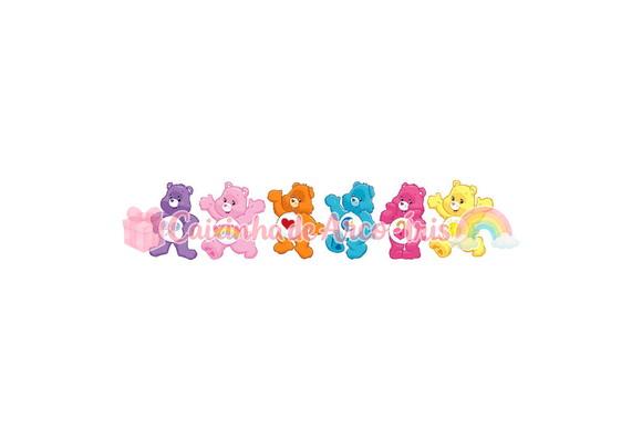 100 Mini Apliques 3,5cm: Ursinhos Carinhosos
