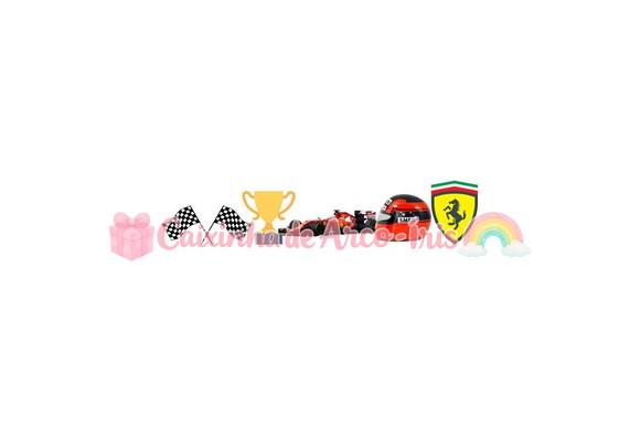 100 Mini Apliques 3,5cm: Ferrari