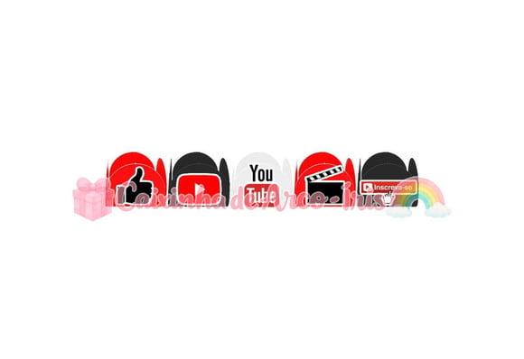 100 Forminhas / Toppers: Youtube