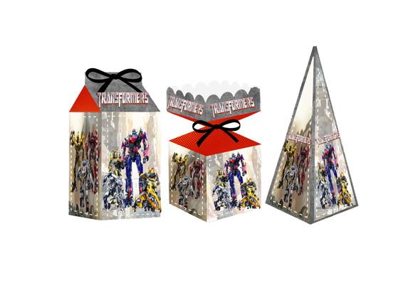 Caixa Milk / Meia Bala / Pirâmide - Transformers