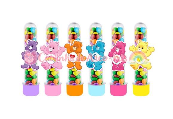 Tubetes com Apliques 3d: Ursinhos Carinhosos