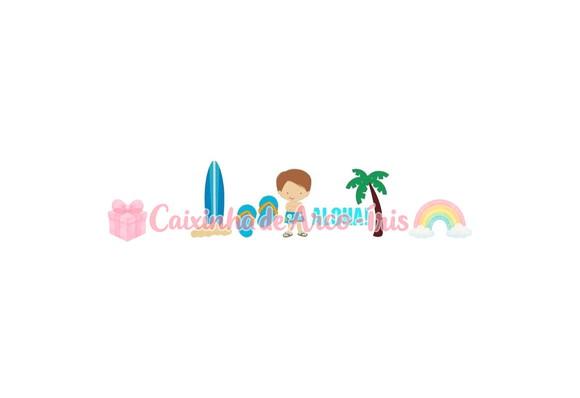100 Mini Apliques 3,5cm: Surf