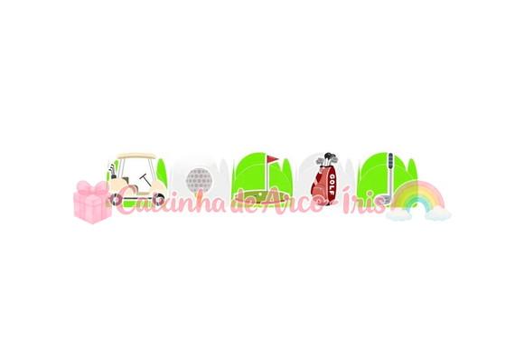 100 Forminhas / Toppers: Golfe