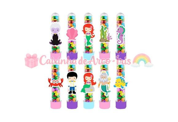 Apliques para Tubetes: Pequena Sereia Cute