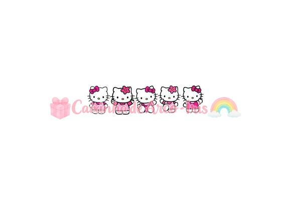100 Mini Apliques 3,5cm: Hello Kitty