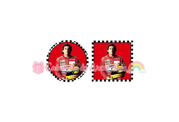 Adesivo 5x5cm - Ayrton Senna